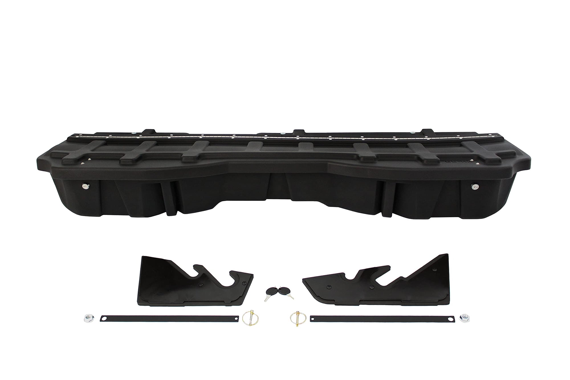 Lockable DU-HA Under Seat Storage fits 2014-2018 Chevy Silverado/GMC Sierra Light Duty Crew Cab & 2015-2019 Heavy Duty Crew Cab | Black Heavy-Duty Back Seat Lockbox, Includes 2 Keys | 10307