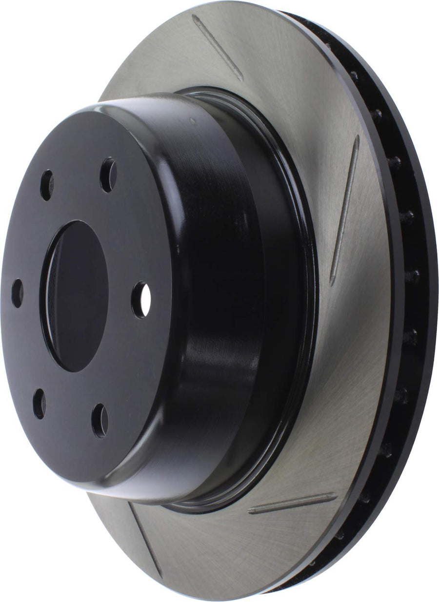 Sport StopTech 126.66045SL Rear Left Slotted Disc Brake Rotor - Fits Select Cadillac, Chevrolet, GMC Vehicles