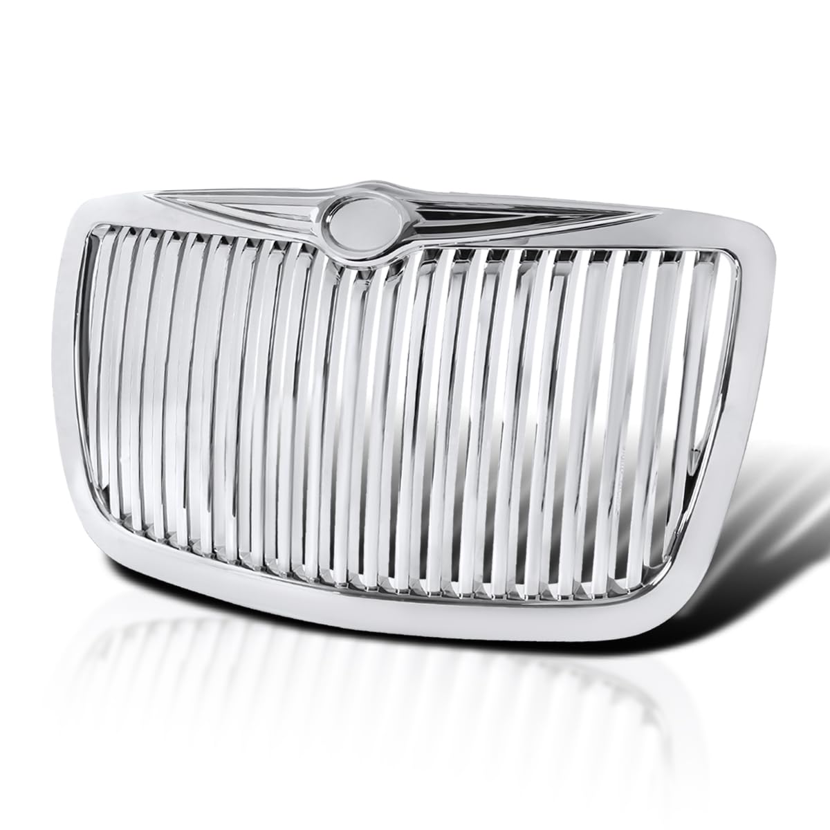Vertical Grill Spec-D Tuning Front Grille Compatible with 2005-2010 Chrysler 300 300C