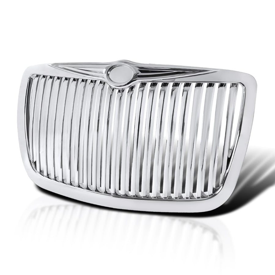 Vertical Grill Spec-D Tuning Front Grille Compatible with 2005-2010 Chrysler 300 300C