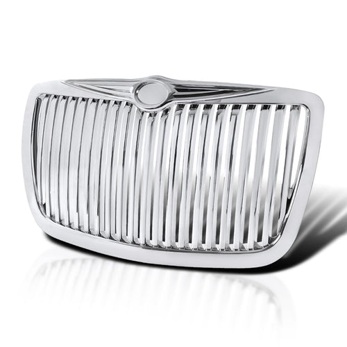 Vertical Grill Spec-D Tuning Front Grille Compatible with 2005-2010 Chrysler 300 300C
