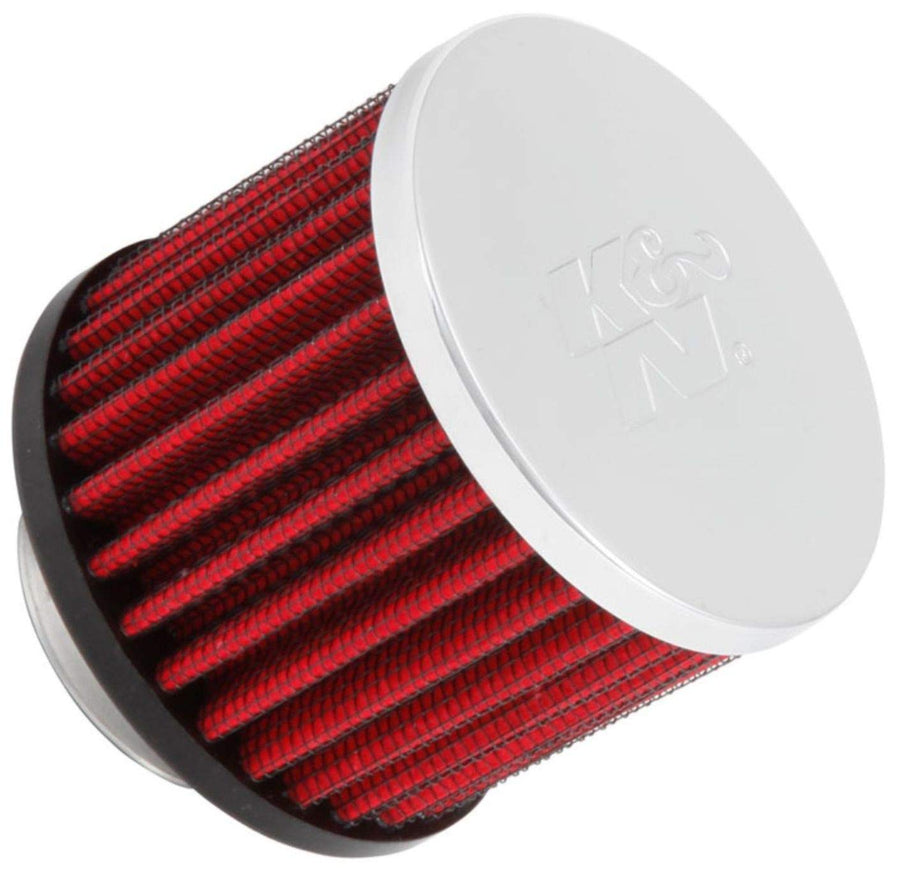 K&N Air Filter/Breather Vent: High Performance, Premium, Washable, Replacement Engine Filter: Flange Diameter: 1.375 in, Filter Height: 2.5 in, Flange Length: 0.4375 in, Shape: Breather, 62-1440