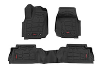 Sure-Fit Rough Country All Weather Floor Mats for Toyota Tacoma TRD Pro (2024-2025) Double Cab - Non-Slip, Waterproof Flexible Floor Mat, Front & Rear Set