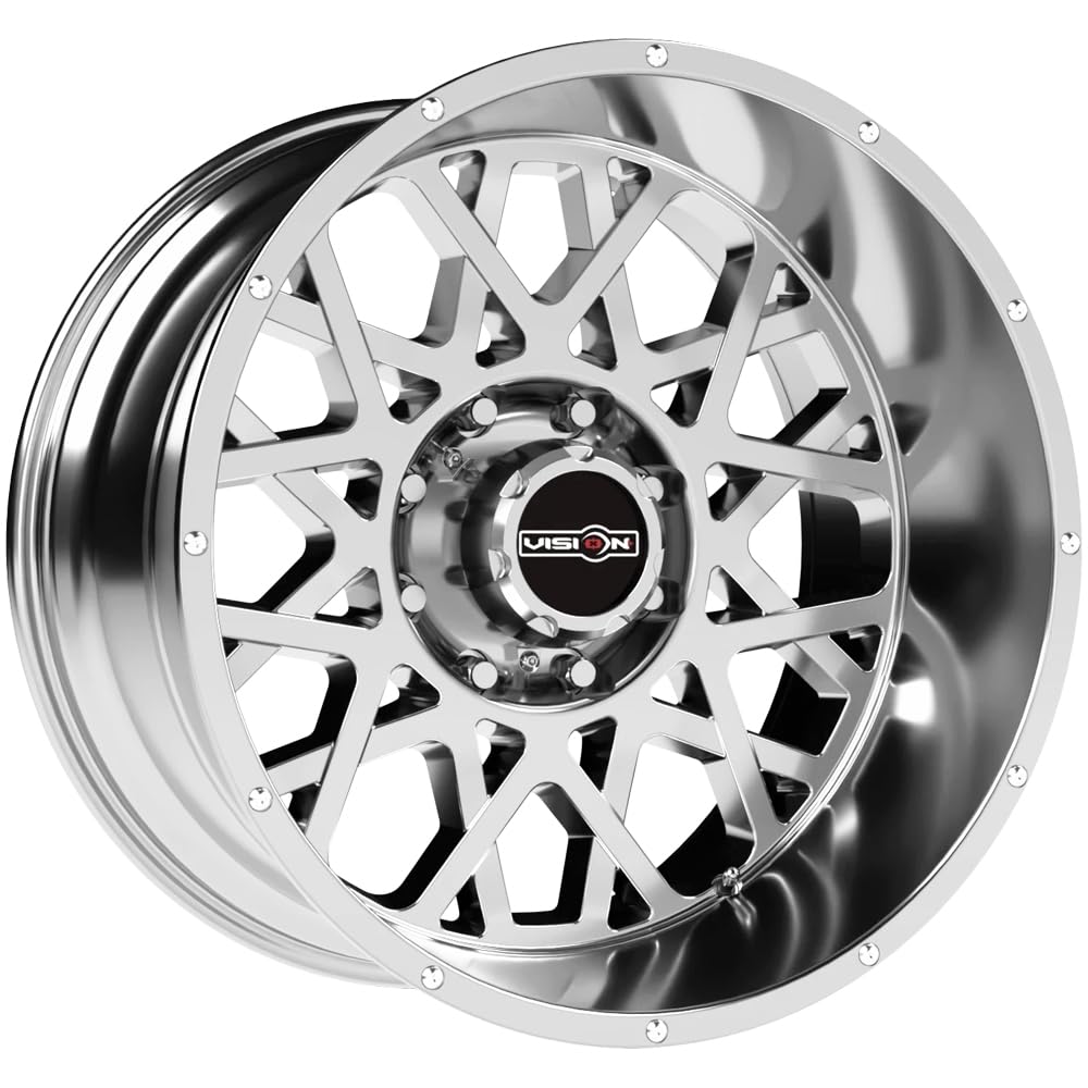 Rocker Style: Vision Wheel 412 Finish: Chrome. Wheel Size Inches: 20X9PCD: 8-170Load Rating Lbs. 3650 Offset MM: 12