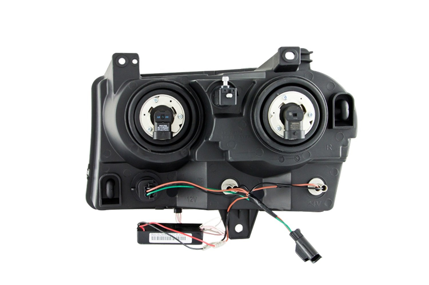 Chrysler 300 Anzo USA 121138 Crystal Black with Halo Headlight Assembly - (Sold in Pairs)