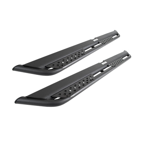 Dominator Xtreme DT Side Steps | Go Rhino 73" Mild Steel, Textured Black | DT60073T