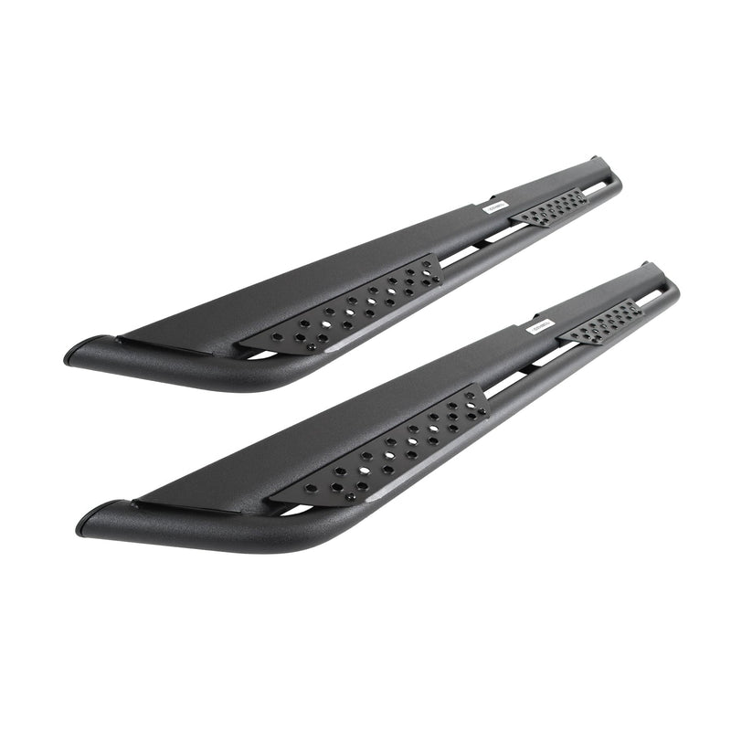 Dominator Xtreme DT Side Steps | Go Rhino 73" Mild Steel, Textured Black | DT60073T
