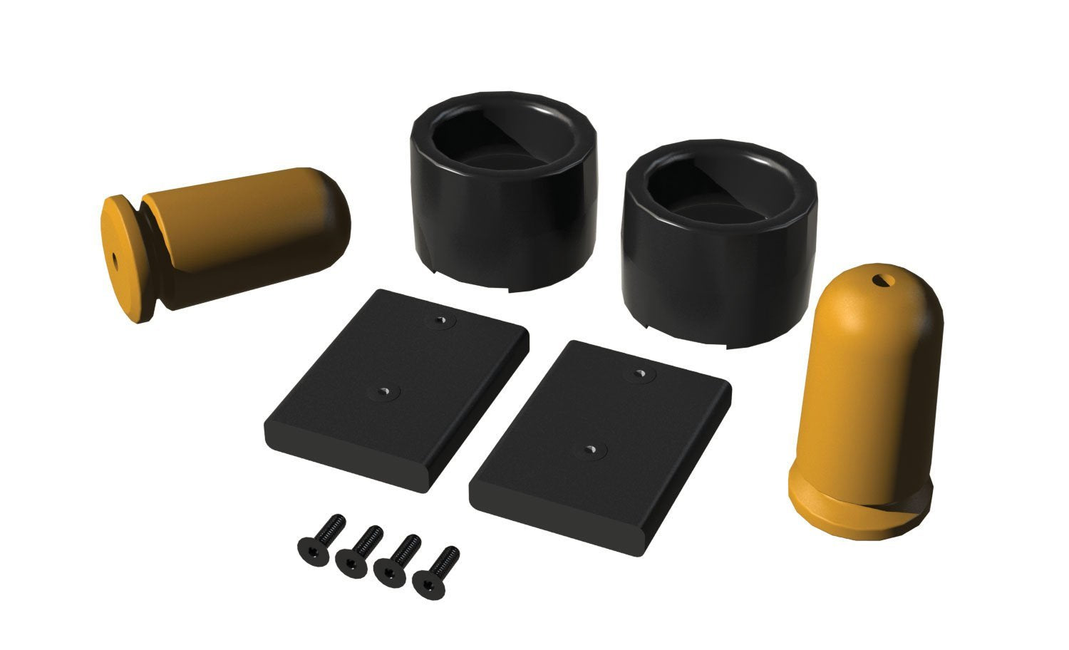 JK Rear Bump Stop Kit TeraFlex 1958252 (For 2.5" Lift with Extended Microcellular Foam and Axle Pad), 1 Pack