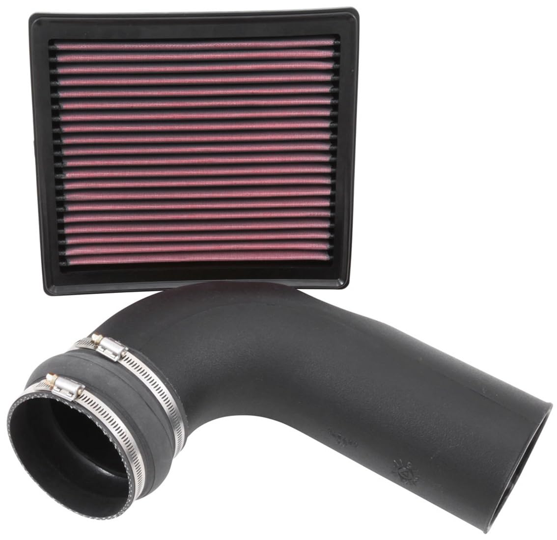 Cold Air Intake System K&N: High-Flow Air Filter, Increase Performance & Towing: Compatible with 2013-2018 RAM: 2500, 3500, 57-1568