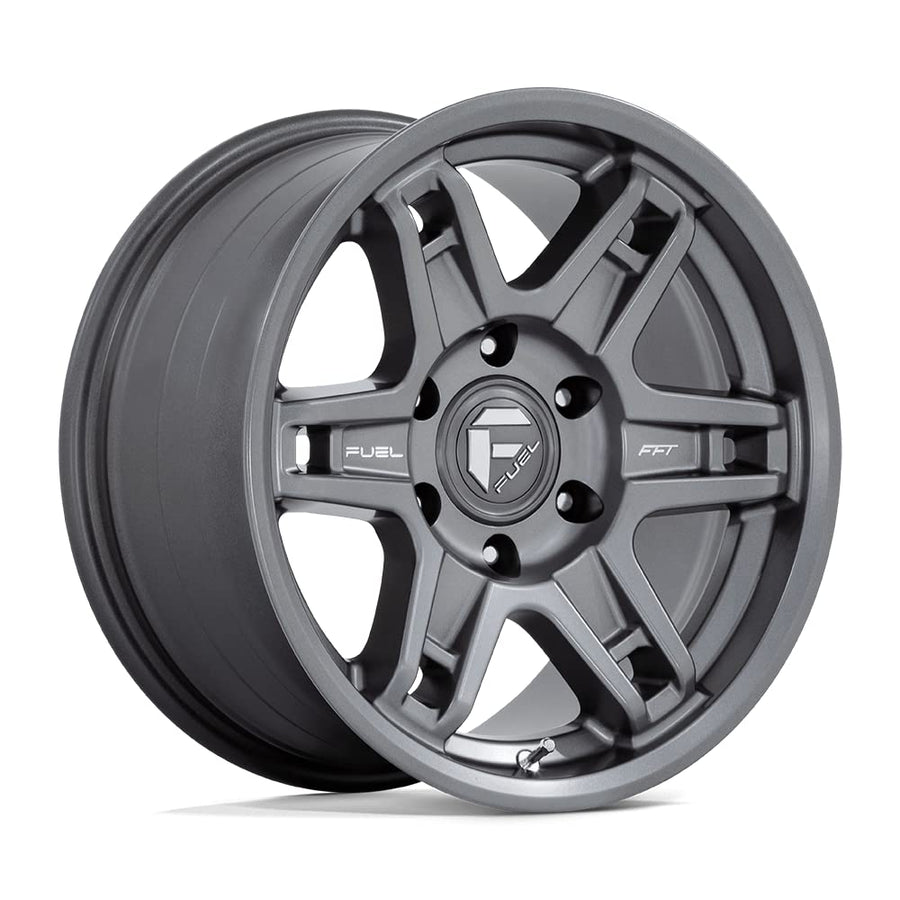 D838 FUEL OFF-ROAD SLAYER 17X8.5, 5X5.0, 4.16, 15mm MATTE GUNMETAL - D83817857542