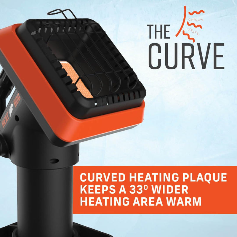 4,000 BTU Heat Hog Portable Propane Radiant Space Heater, Indoor, Outdoor, Garage, Camping, Outdoor Sports, Boating, RVs, Angled Design, Gas Powered