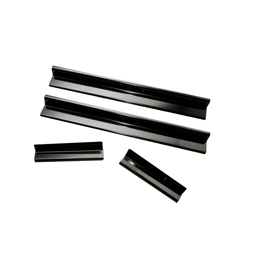 Rugged Ridge JKU Door Entry Guards for Jeep Wrangler | 4-Piece Set, No Drill | Black Steel | 11216.11 | Fits 2007-2018 Jeep Wrangler JKU 4-Door