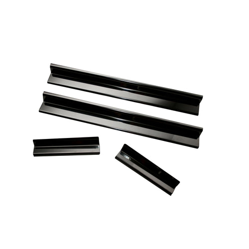Rugged Ridge JKU Door Entry Guards for Jeep Wrangler | 4-Piece Set, No Drill | Black Steel | 11216.11 | Fits 2007-2018 Jeep Wrangler JKU 4-Door