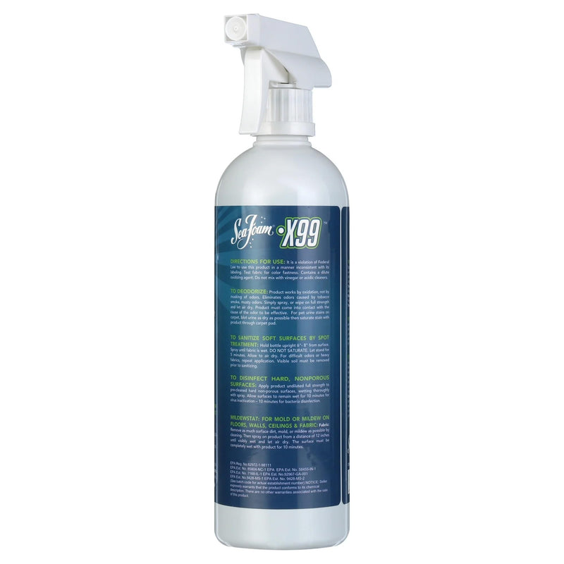 X99 Seafoam Complete Auto & Rv Interior Sanitiz