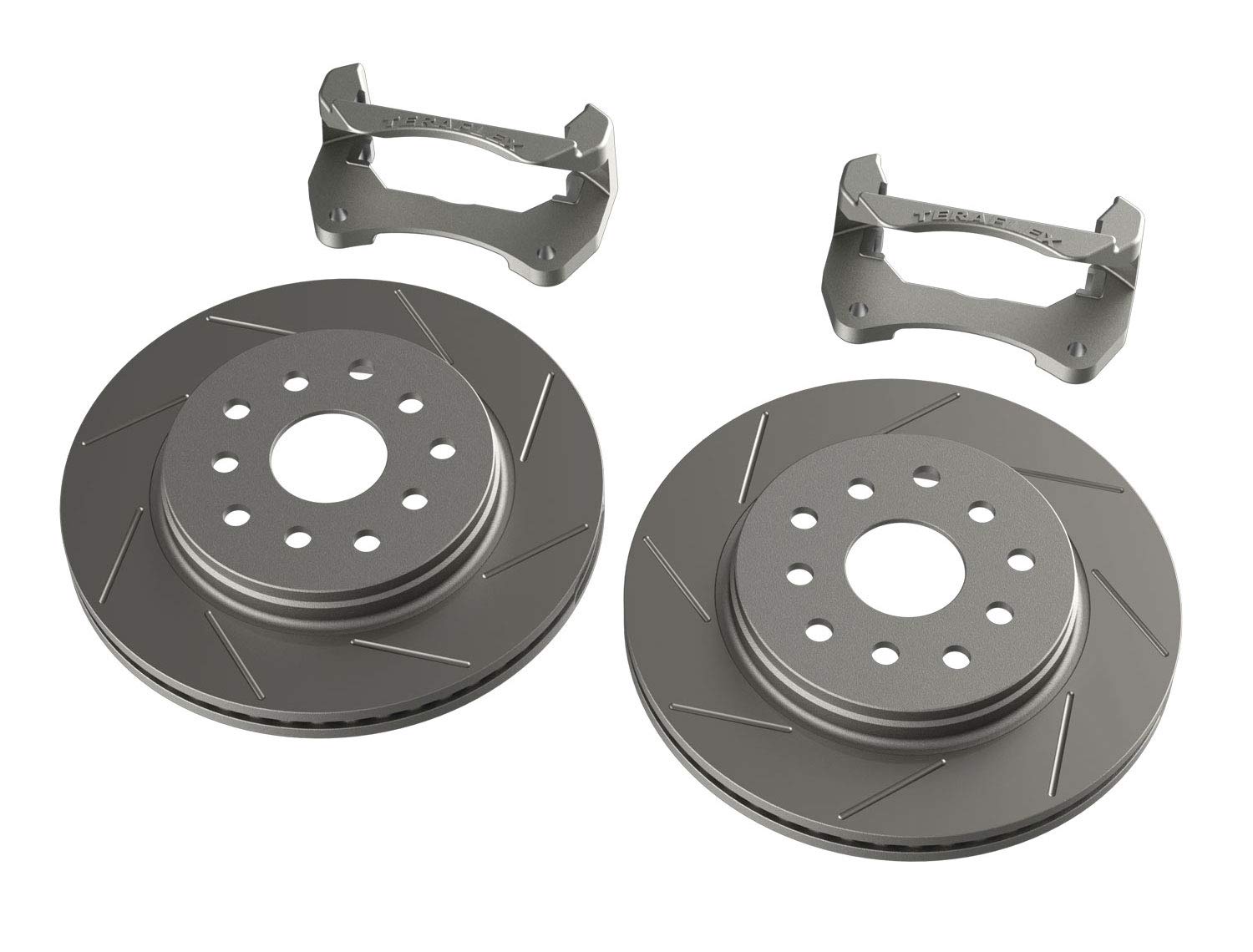Brake Kit TeraFlex 4303490 (JK Front Performance Rotor Kit with Slotted Rotors)