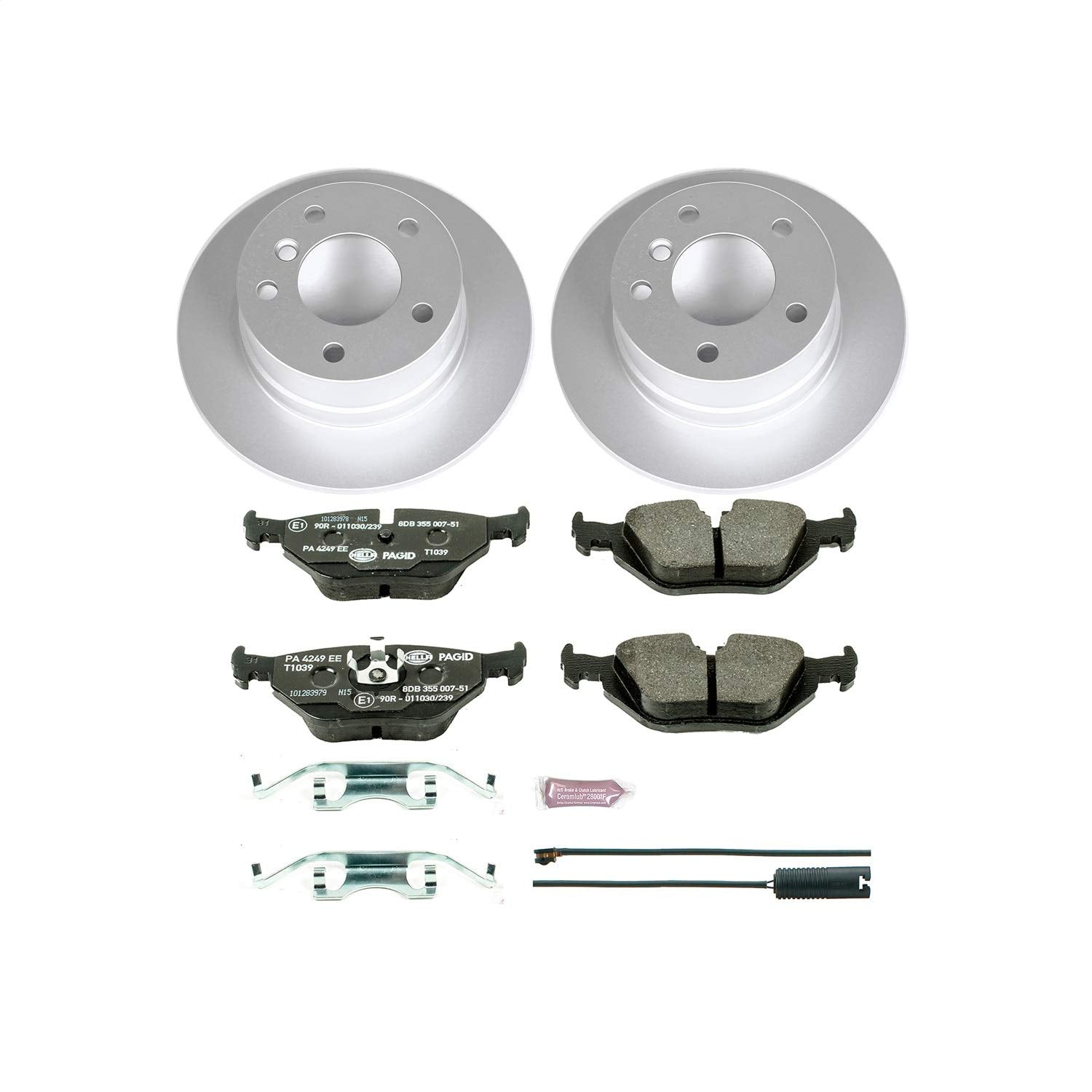 Rear Power Stop ESK633 Brake Kit and 1 Rear Sensor Wire For BMW Z3 1996-2002 [Model Specific]