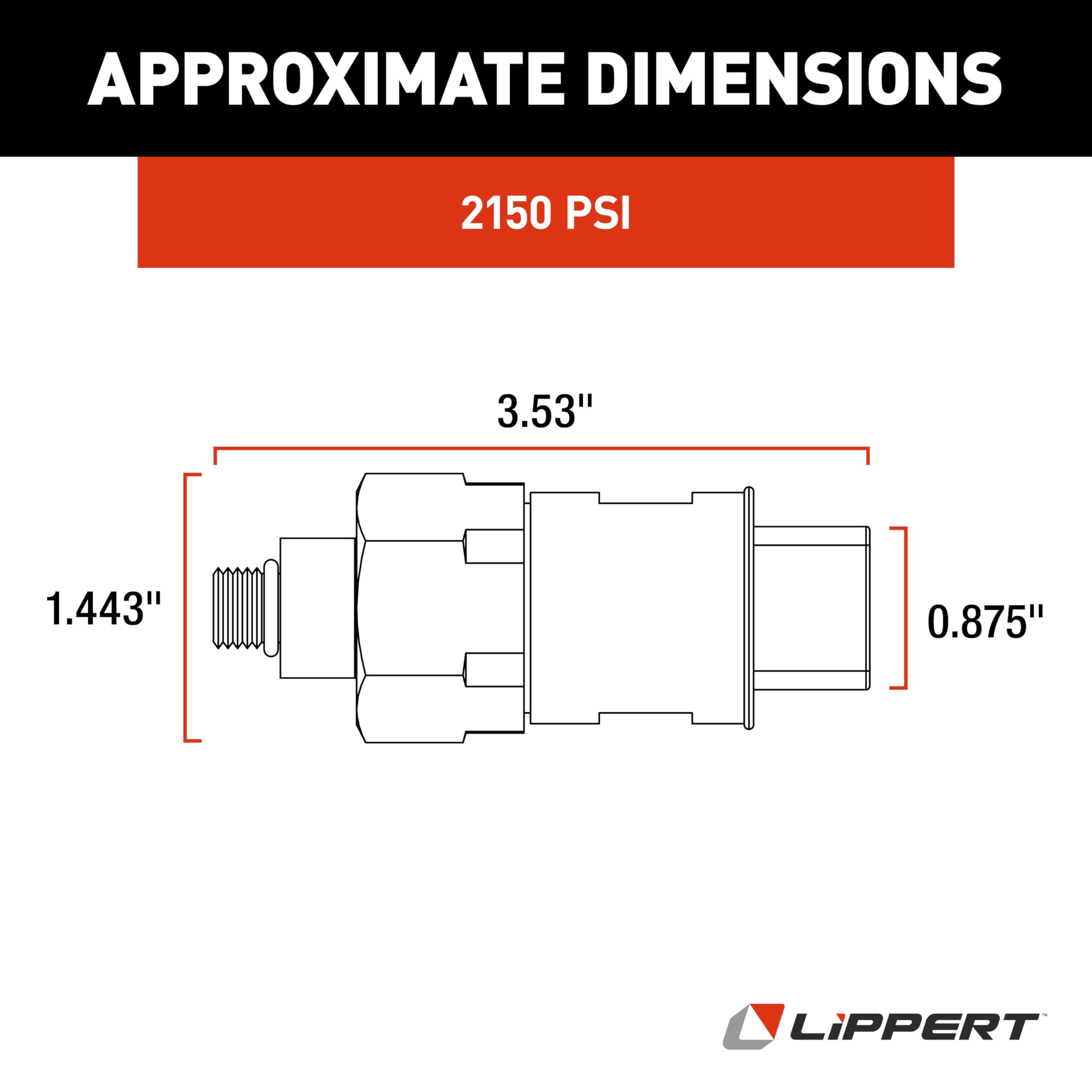 High-Pressure Hydraulic RV Leveling System Pressure Switch, Lippert Replacement, Nason, 2,150 PSI, Deutsch DT-04-2P Plug-and-Play, All-Weather Connector - CD-GB-2150/WD194