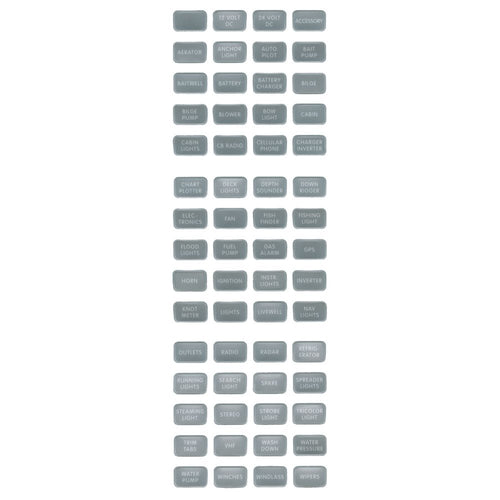 Gray Blue Sea Systems 8217 Label Set 60