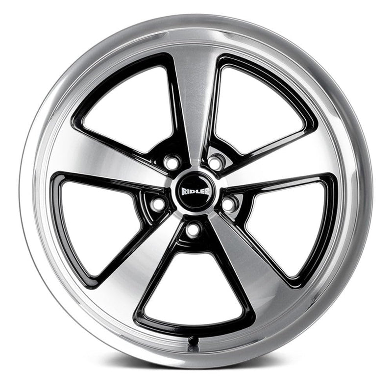 652 RIDLER 652 Gloss Black with Diamond Cut FACE & Lip 20X8.5 5-120.65 0MM 83.82MM