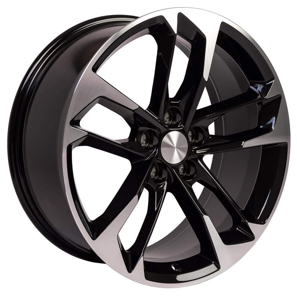 20 Inch OE Wheels CV29 Rim Fits Camaro 50th Anniversary Style 5x120 20x8.5 Gloss Black Machined - Hollander 5815 (1)