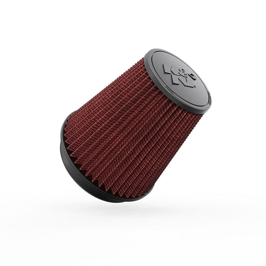 High-Flow K&N Original Lifetime Universal Clamp-On Air Filter: High Performance, Premium, Washable: Flange Diameter: 6 In, Filter Height: 7.5 In, Flange Length: 1 In, Shape: Round Tapered, RF-1041