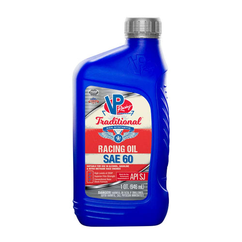 SAE60 VP Traditional Non Synthetic Oil, 1 Qt
