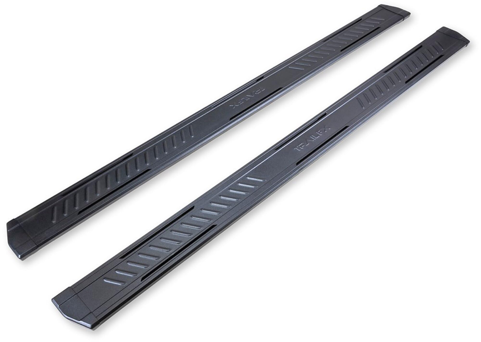 TrailFX AL6020B Running Board, 300 Lbs. Weight Capacity, 6.5 Inch Step Area, Rocker Panel Mount, Powder Coated, Black, Aluminum, Welded End Caps/Hardware/Brackets, Fits 2024-2025 Toyota Land Cruiser