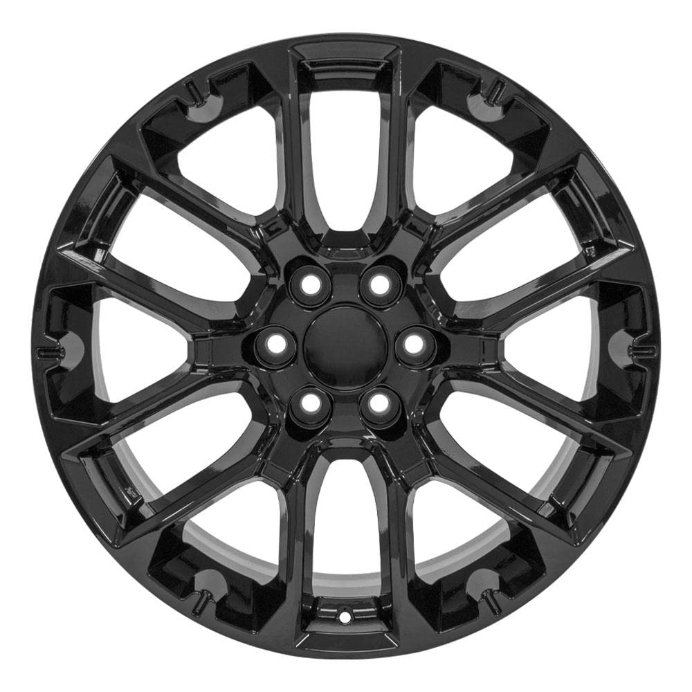 22 Inch OE Wheels CV67 Rim Fits Suburban 1500 High Country Style 6x139.7 22x9 Gloss Black - Hollander 14079 (1)