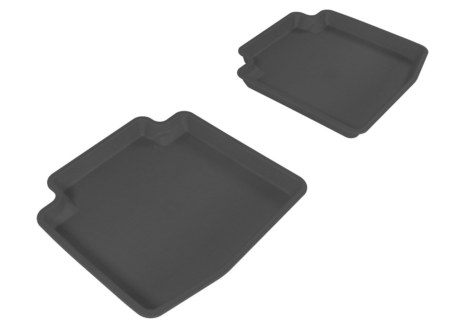 3D MAXpider Custom Fit Second Row All-Weather Floor Mat for Select Buick LaCrosse Models - Kagu Rubber (Black)