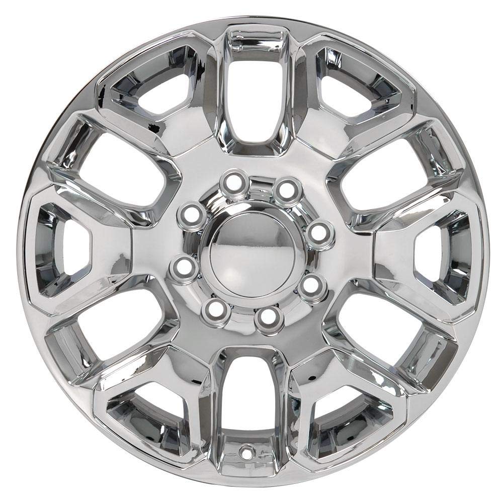 Chrome Wheel with Chrome Insert OE Wheels LLC DG66-20080-8165-54C-ic (20 x 8. inches /8 x 165 mm, 54 mm Offset)