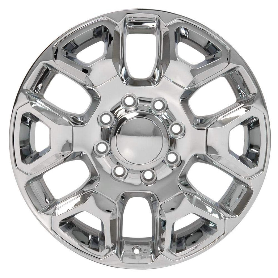 Chrome Wheel with Chrome Insert OE Wheels LLC DG66-20080-8165-54C-ic (20 x 8. inches /8 x 165 mm, 54 mm Offset)