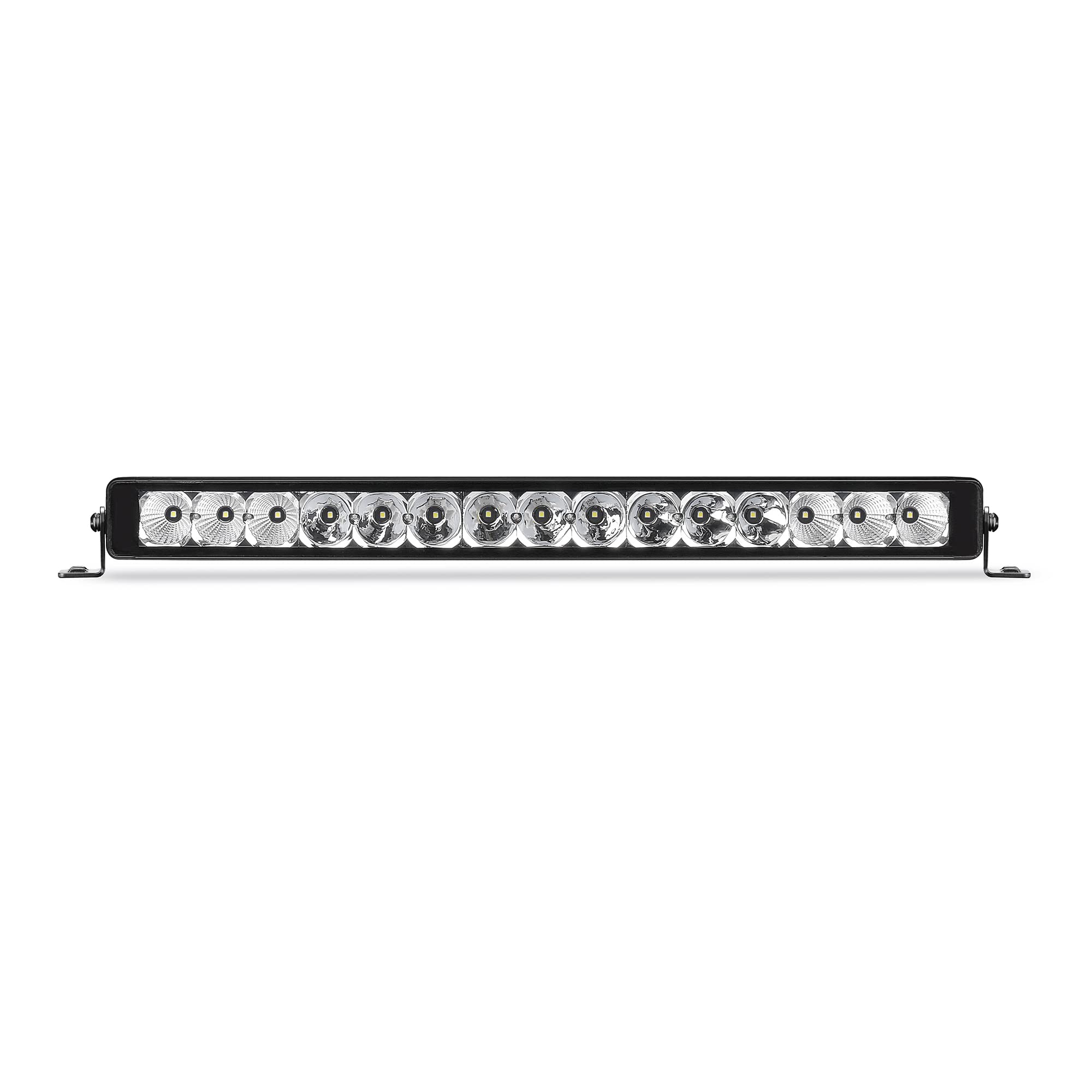 Xplor Lighting: Bright Series Go Rhino 20.5" Single Row LED Light Bar | Side & Track Mount, Aluminum, Black | 732365T