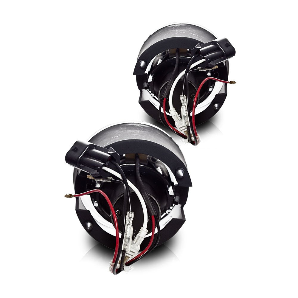 Winjet OEM Series WJ30-0094-09 for Chrysler Dodge Jeep Mitsubishi Driving Halo Ring Projector Fog Lights