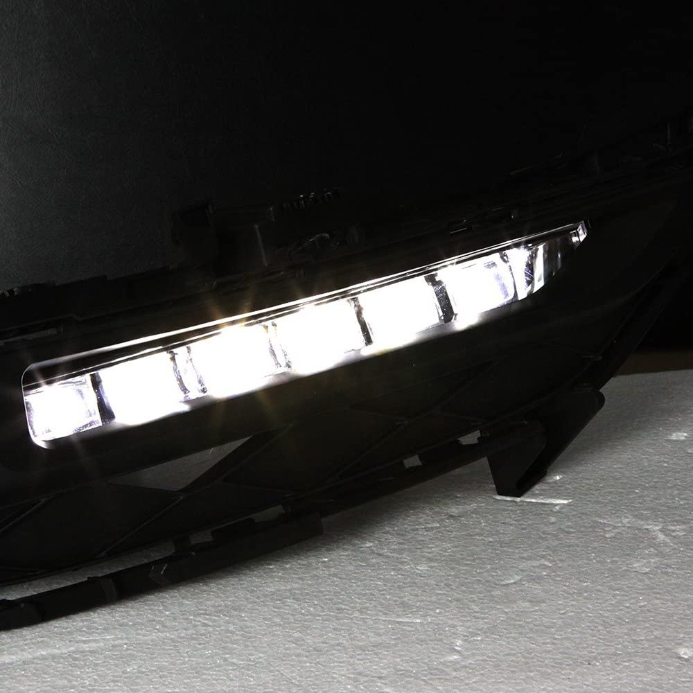 OEM Series Winjet for [2016-2017 Honda Accord Coupe] Driving LED DRL Lights + Switch + Wiring Kit