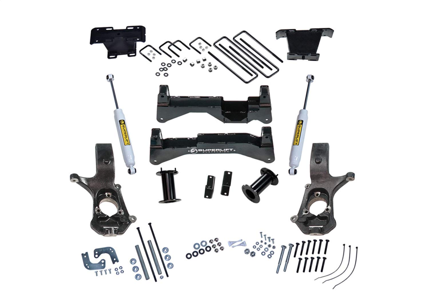 SUPERLIFT SUSPENSION RealTruck 8" Lift Kit for Silverado/Sierra | Complete Lift Kit with Front Strut Spacers & Rear Shadow Series Shocks | K894 | Fits 2007-2016 Chevrolet Silverado/GMC Sierra 1500