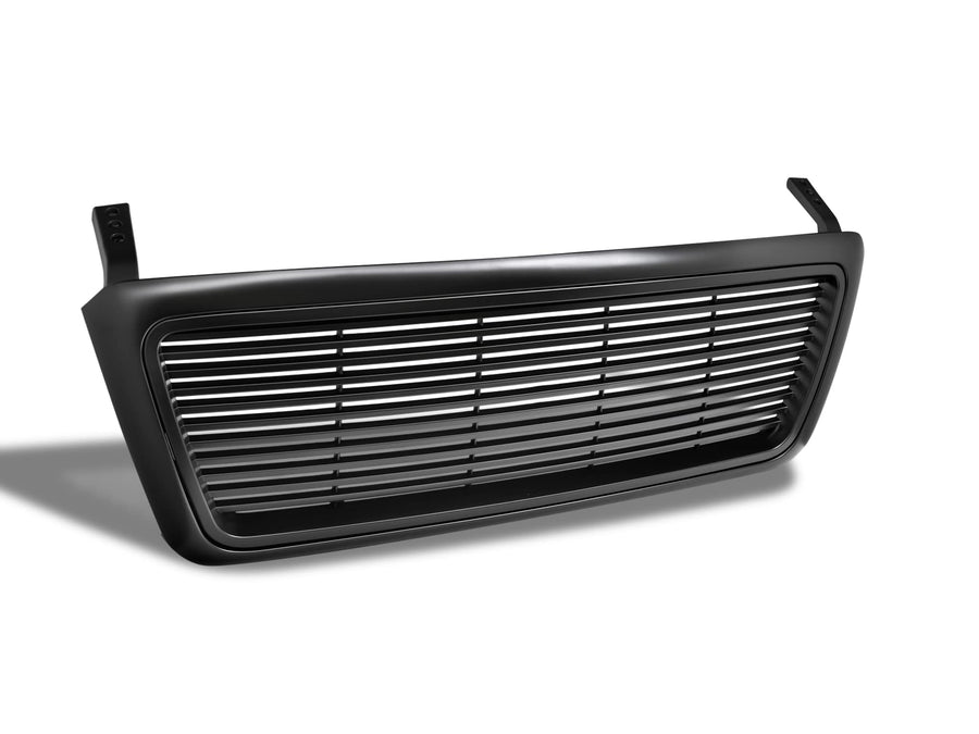 Horizontal Front Hood Grille Armordillo USA 7165496 - Matte Black Fits 2004-2008 Ford F150 F-150/2006-2008 Lincoln Mark LT