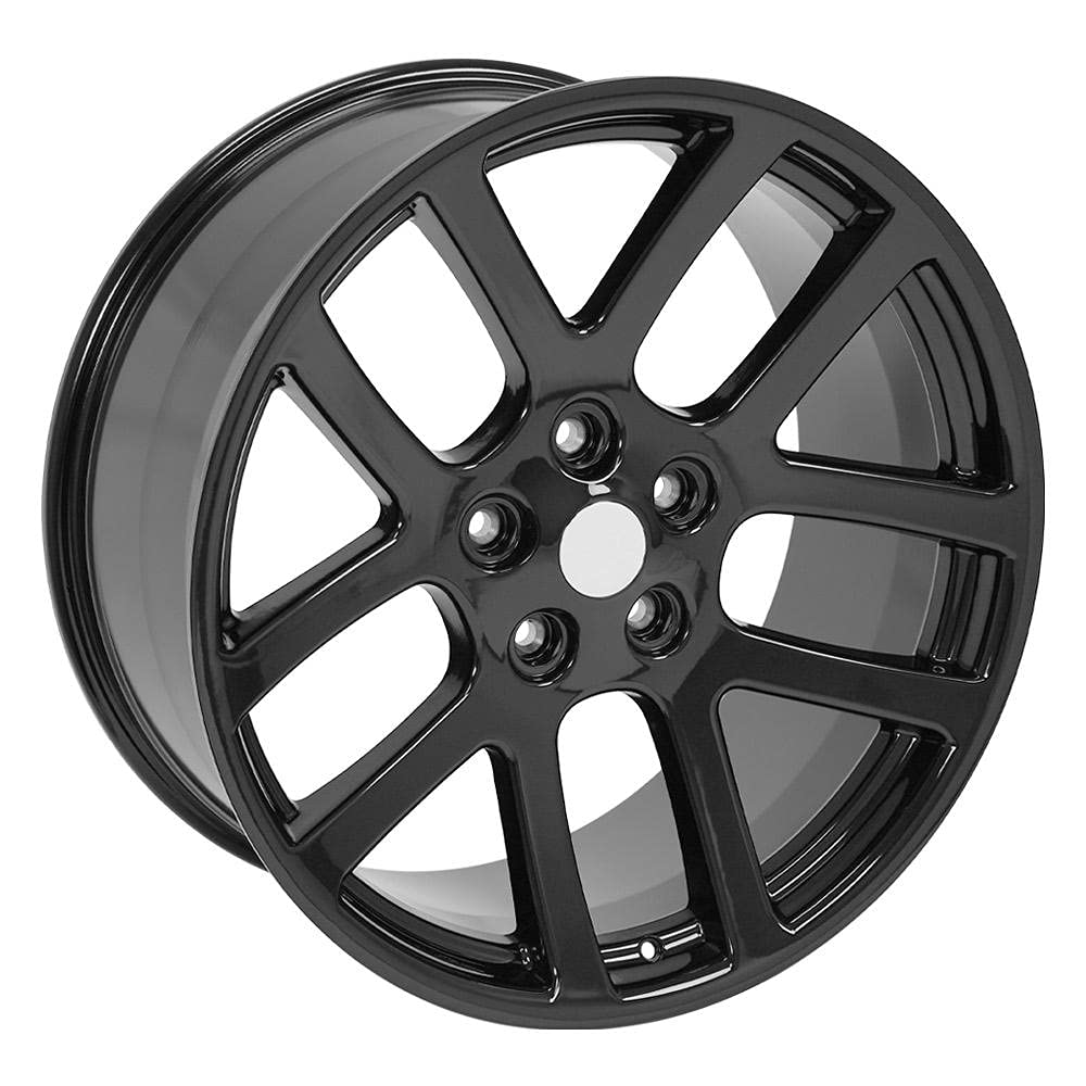 22 Inch OE Wheels DG51 Rim Fits Ram SRT Style 5x139.7 22x10 Gloss Black - Hollander 2223 (1)