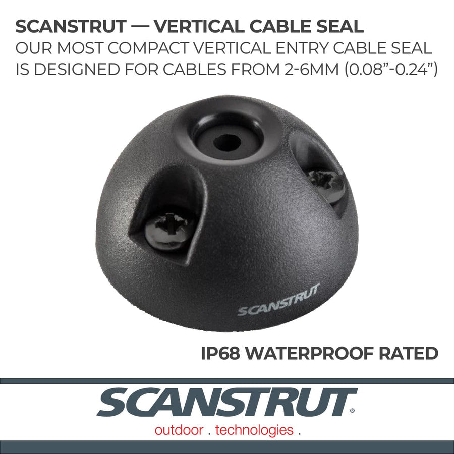 Micro Cable Seal Scanstrut DS6-P-BLK for Cables from 2-6mm - Black