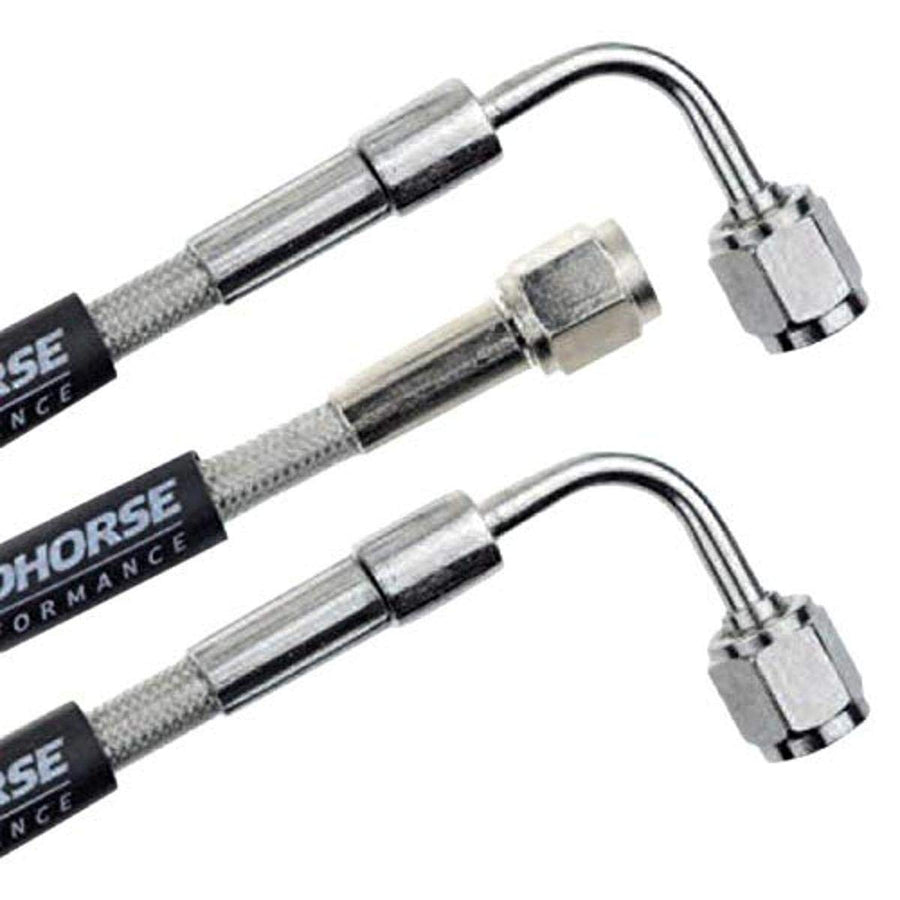 Performance Red Horse 3390-03-36 Straight -3 to 90 Degree -3 36" Pre-Assembled Brake Line
