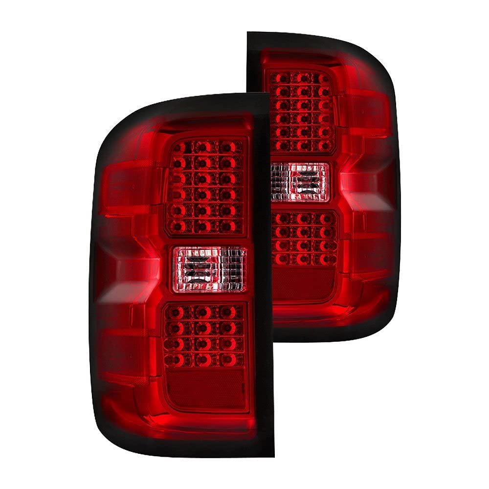 Chevy 1500 14-16 / Silverado 2500HD/3500HD xTune LED Tail Lights - Red Clear ALT-JH-CS14-LED-RC