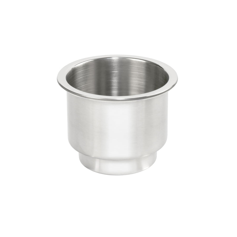 Stainless Steel Flush Drink Holder Whitecap Industries S-3511C - 3-7/8" Cutout, 2-1/4" to 3-1/8" Depth