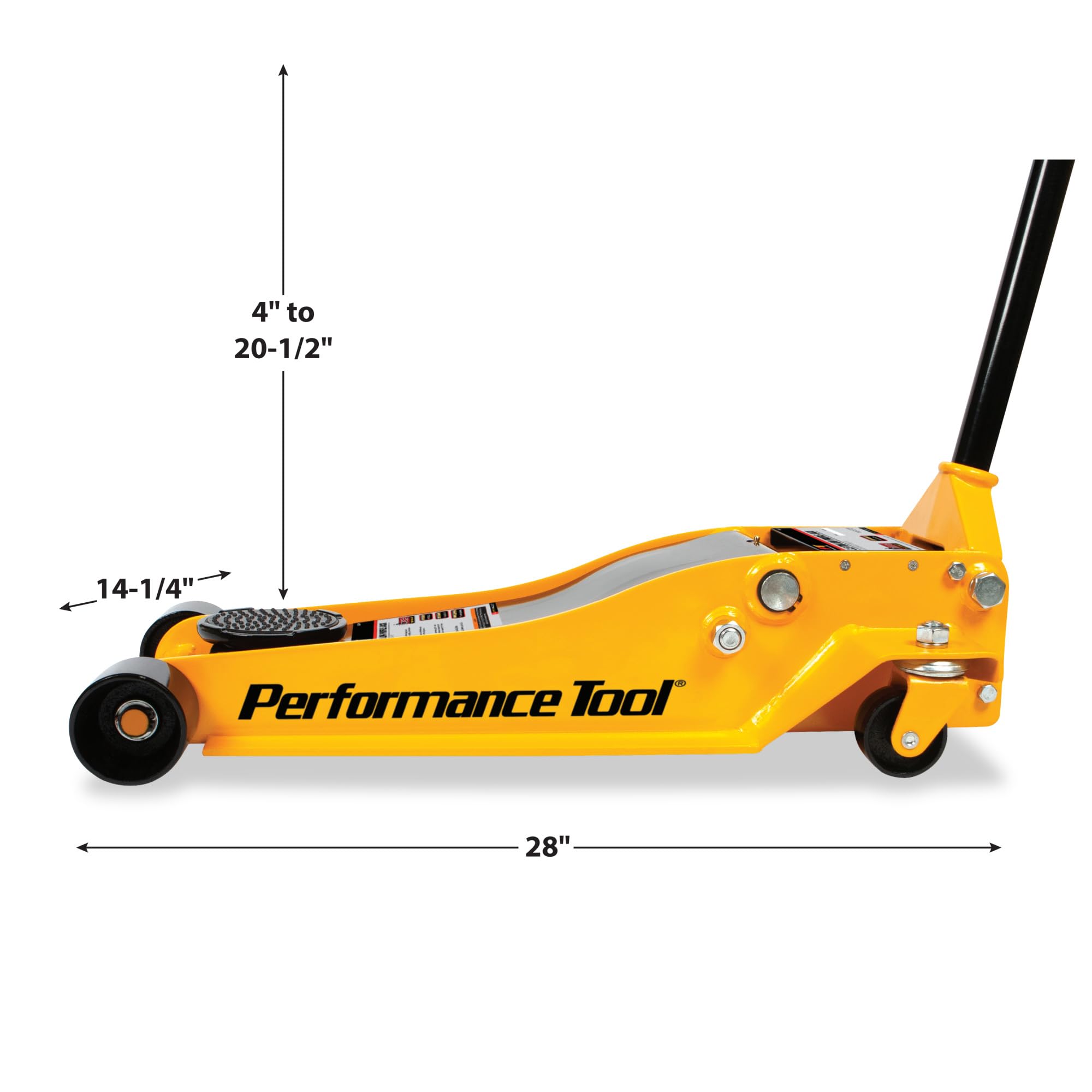3.5 Ton Performance Tool W1627 Low Profile Service Jack (7,000 lbs.) Capacity