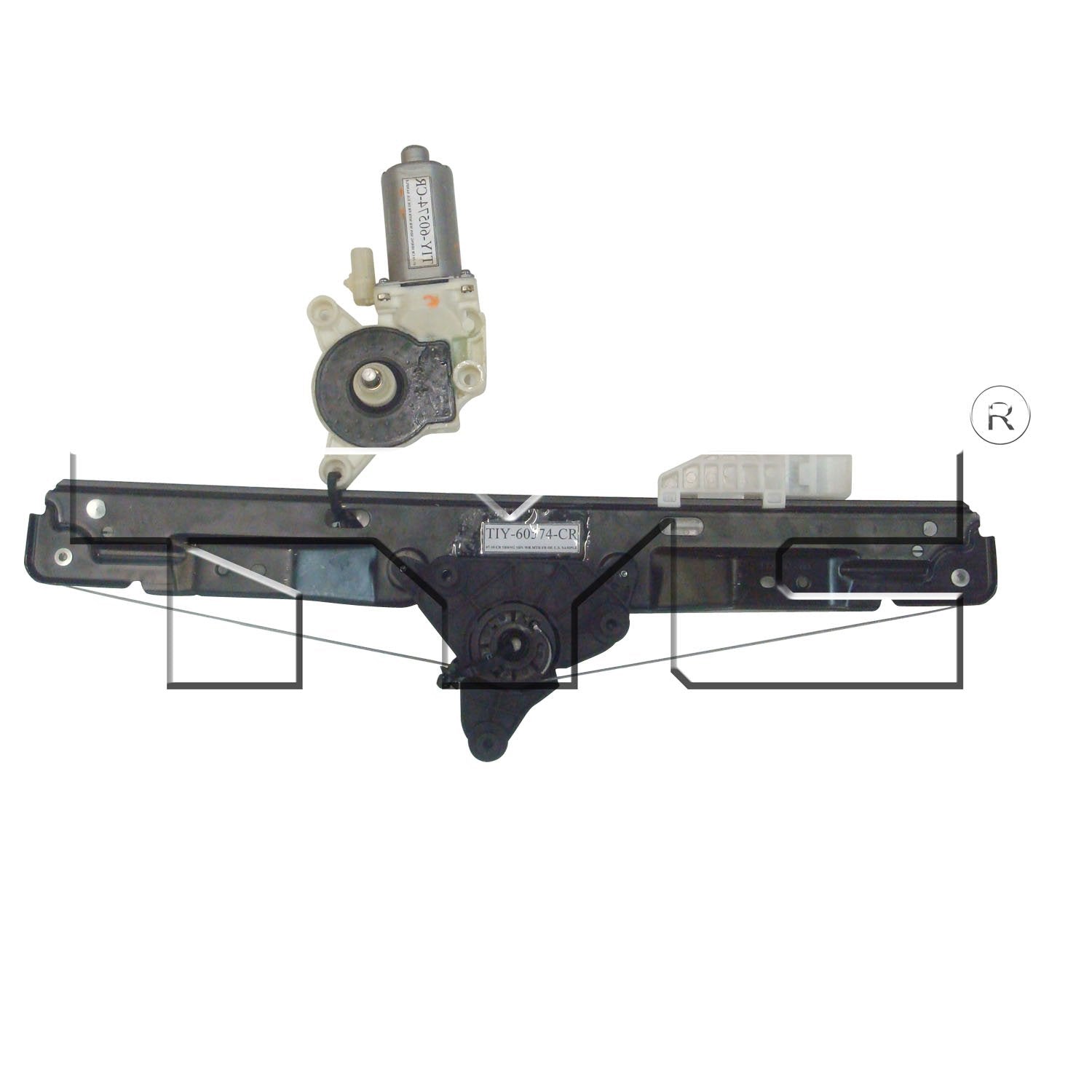 Rear Left TYC 660474 Replacement Window Regulator