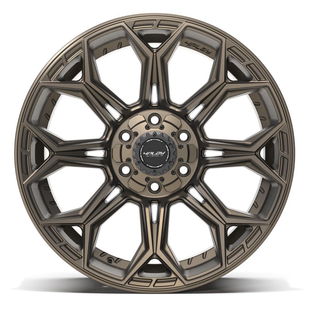 20 Inch 4PLAY Wheels Rim 4P83 Fits 6x135 & 6x139.7 20x10 Satin Bronze (1)