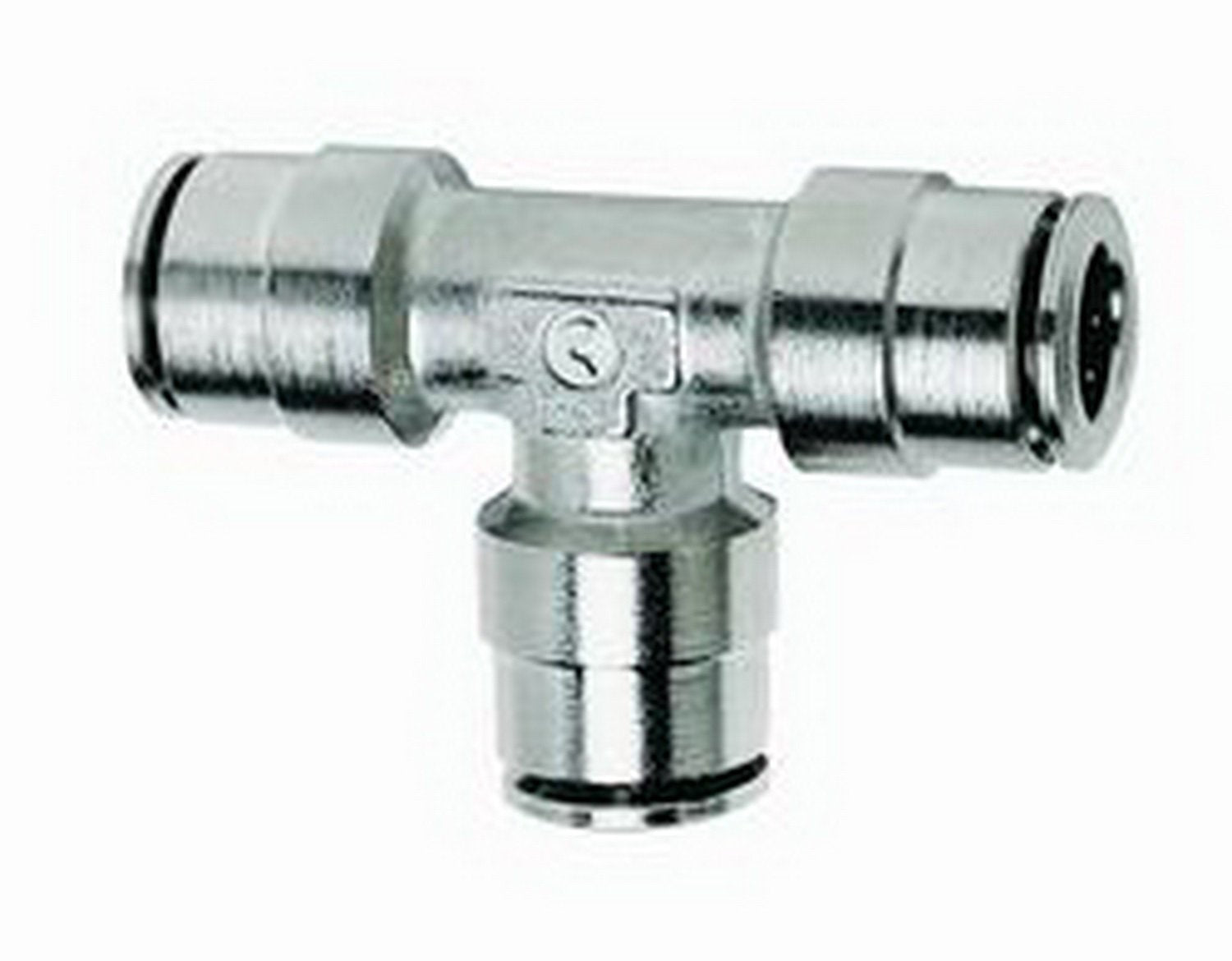 Nickel Push-Lock Air Fitting Firestone Union Tee 1/4in. - 6 Pack (WR17603453)
