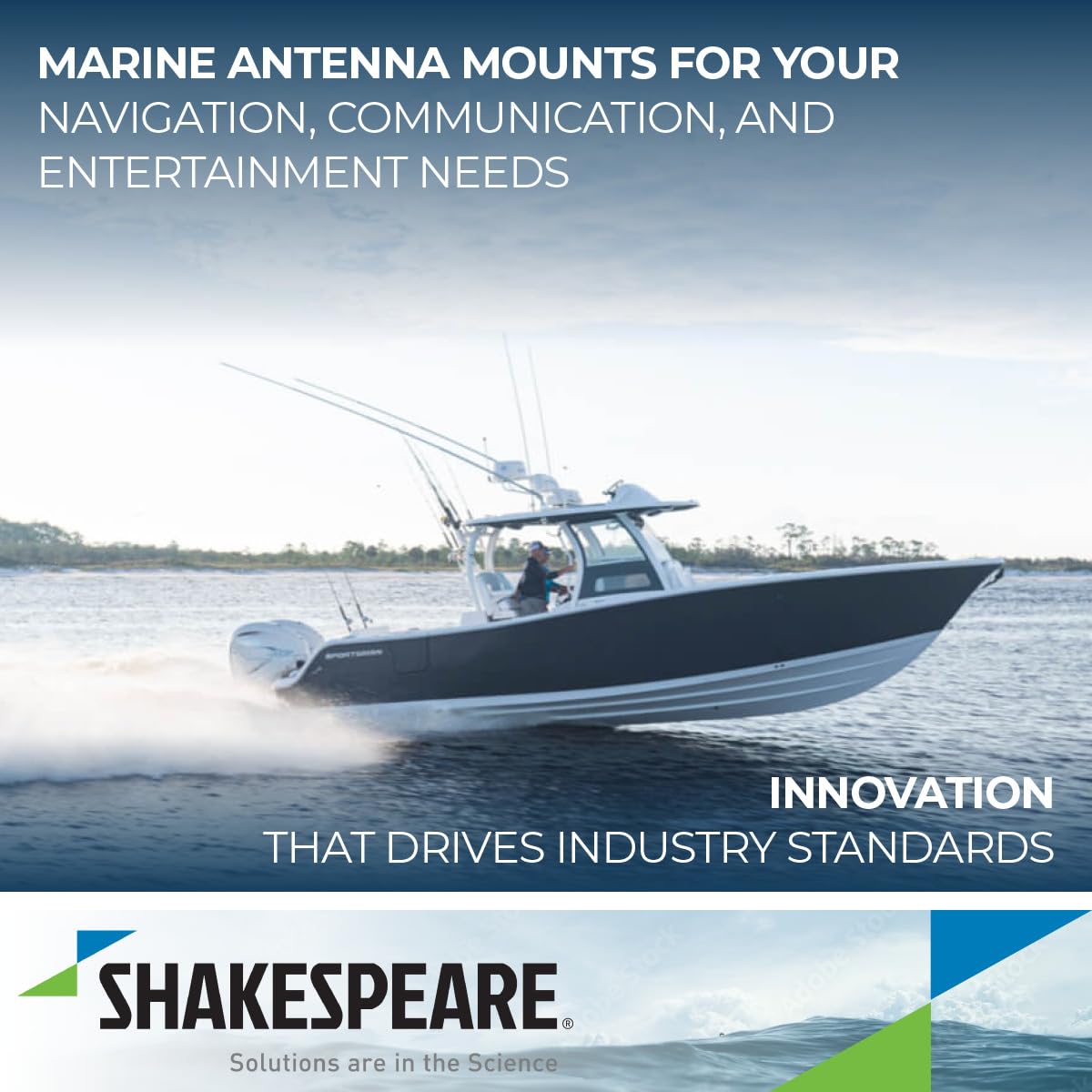 Antenna Mount Shakespeare QC Nylon W/Cable