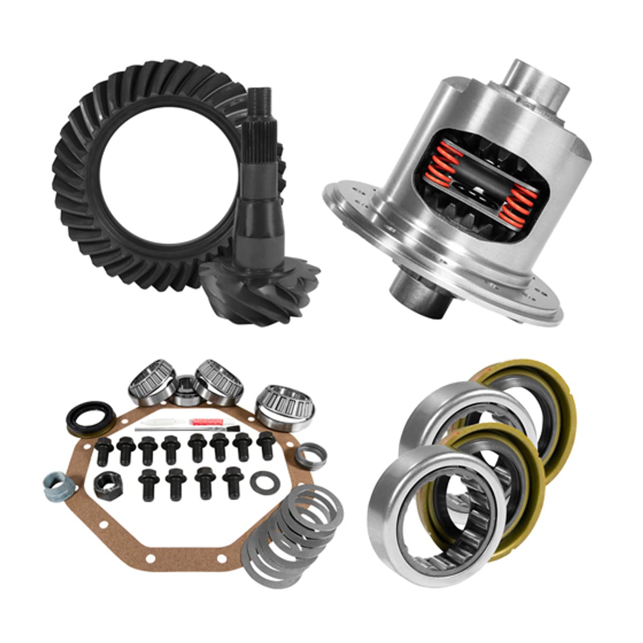 3.55 Rear Ring & Pinion, ZF CHY Install Kit, Posi, Axle Bearings & Seals
