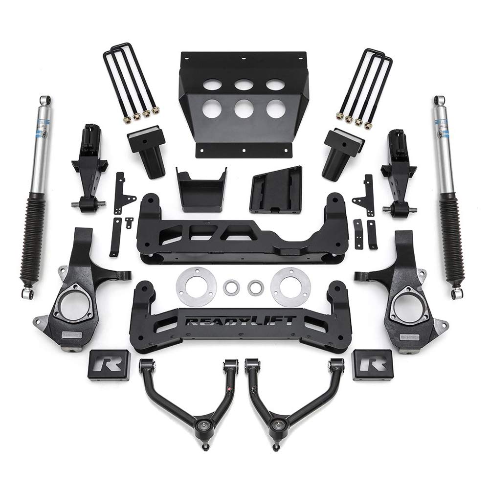 7'' ReadyLift Big Lift Kit with Upper Control Arms for Stamped Steel OE Upper Control Arms with Bilstein Shocks