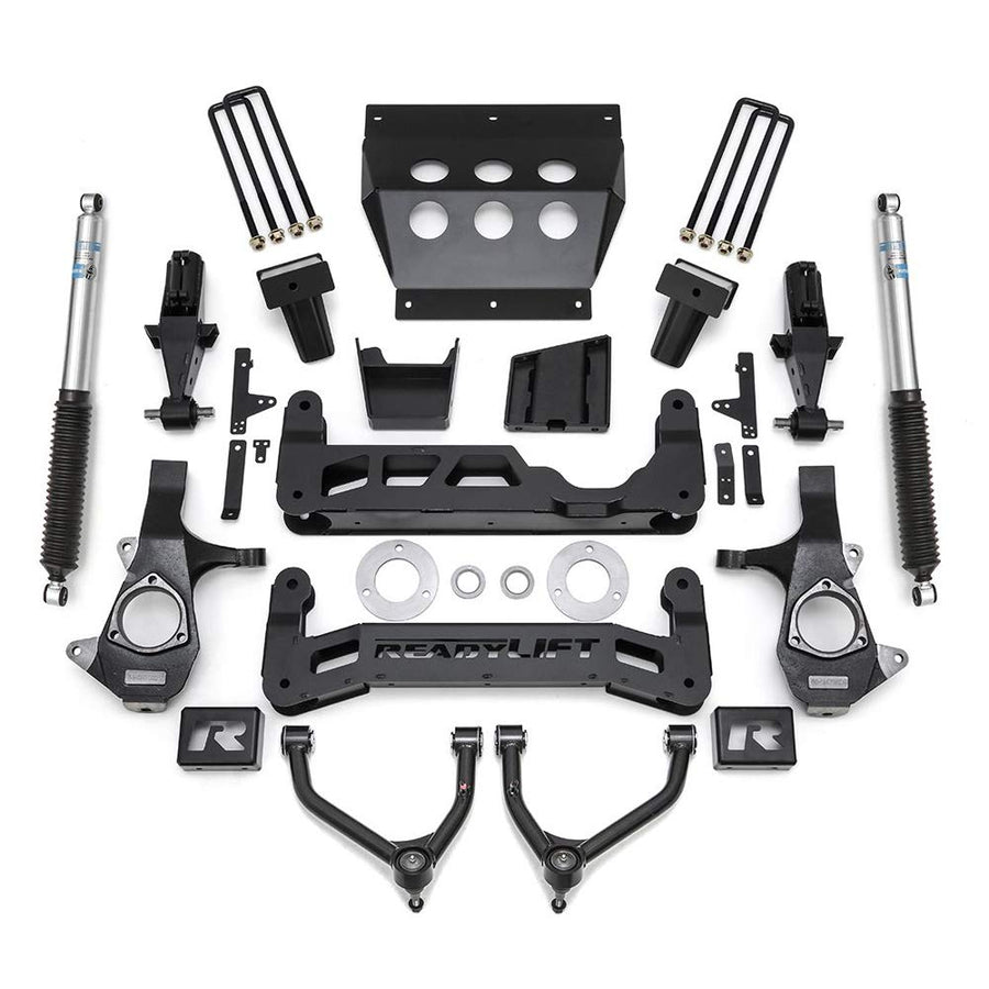 7'' ReadyLift Big Lift Kit with Upper Control Arms for Stamped Steel OE Upper Control Arms with Bilstein Shocks