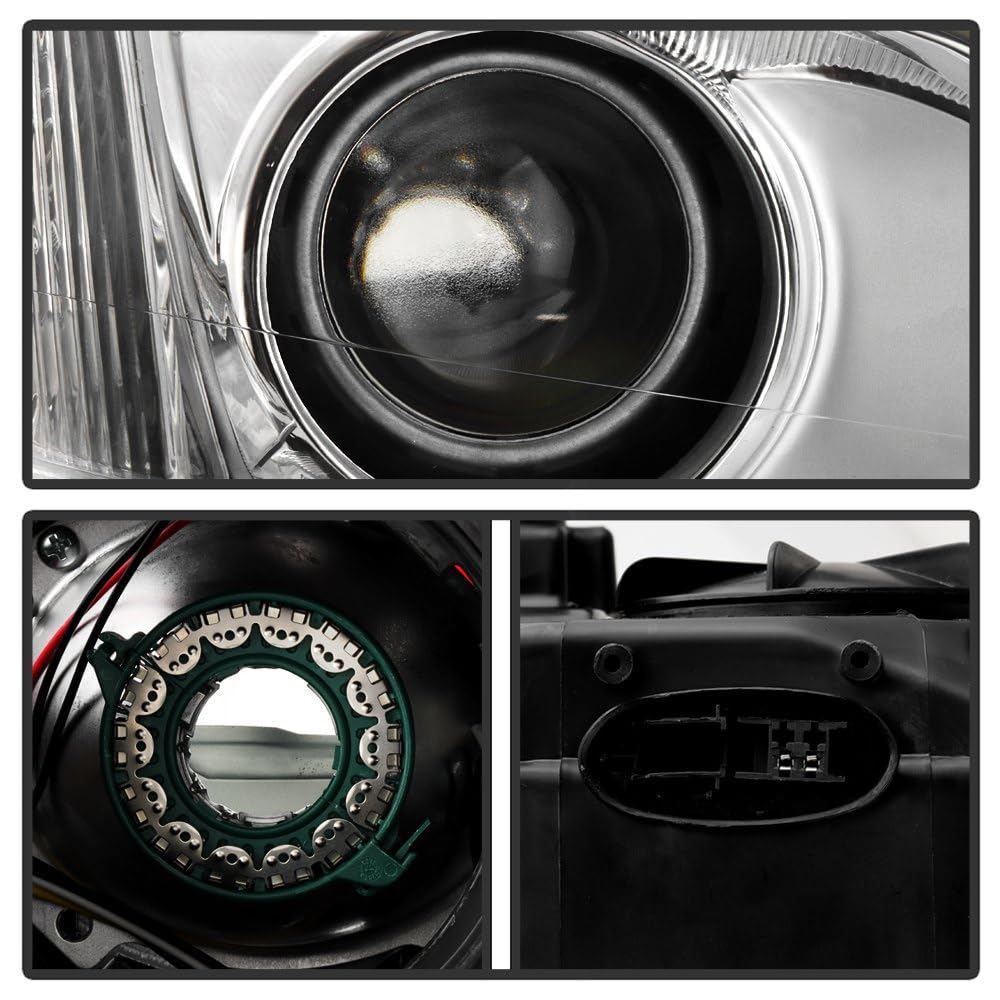 Buick Regal 11-13 Spyder (POE) HID w/LED DRL Clear Ring Projector Headlights - Low Beam-D1S(Not Included) ; High Beam-D1S(Not Included) ; Signal-PY21W(Included) - OE Right